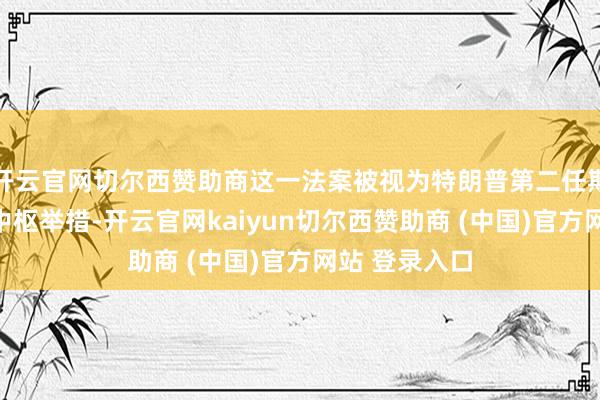 开云官网切尔西赞助商这一法案被视为特朗普第二任期经济议程的中枢举措-开云官网kaiyun切尔西赞助商 (中国)官方网站 登录入口