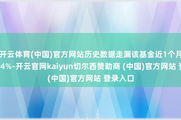 开云体育(中国)官方网站历史数据走漏该基金近1个月高涨0.74%-开云官网kaiyun切尔西赞助商 (中国)官方网站 登录入口