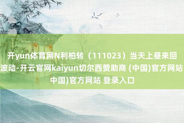 开yun体育网N利柏转（111023）当天上昼来回出现绝顶波动-开云官网kaiyun切尔西赞助商 (中国)官方网站 登录入口