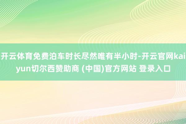 开云体育免费泊车时长尽然唯有半小时-开云官网kaiyun切尔西赞助商 (中国)官方网站 登录入口
