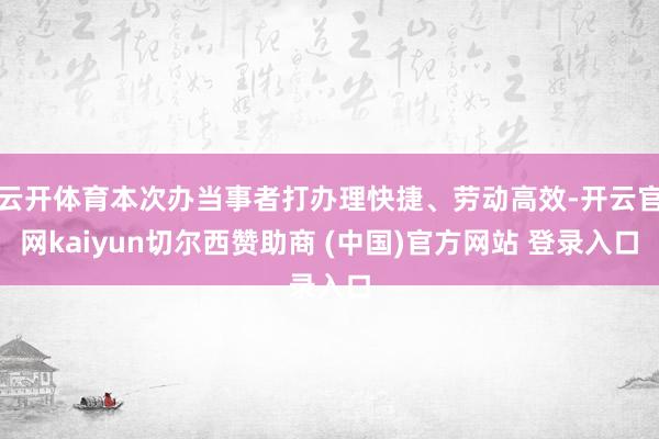 云开体育本次办当事者打办理快捷、劳动高效-开云官网kaiyun切尔西赞助商 (中国)官方网站 登录入口