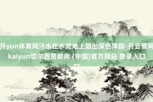 开yun体育网汗水在水泥地上洇出深色萍踪-开云官网kaiyun切尔西赞助商 (中国)官方网站 登录入口
