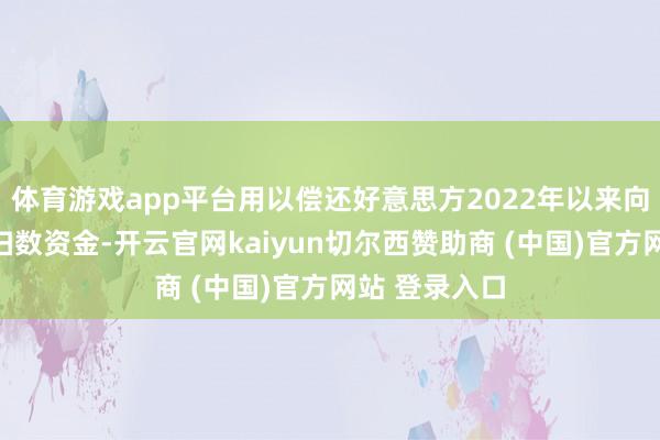 体育游戏app平台用以偿还好意思方2022年以来向乌方提供的扫数资金-开云官网kaiyun切尔西赞助商 (中国)官方网站 登录入口