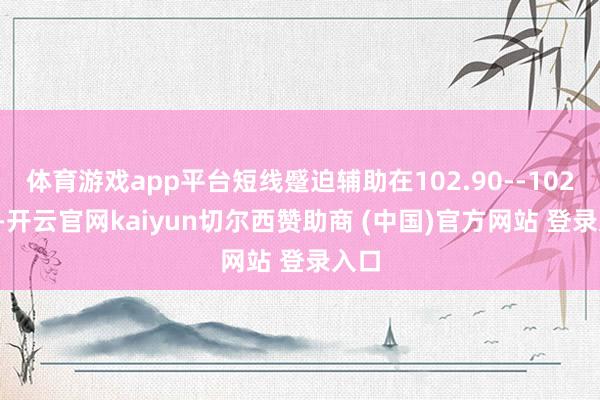 体育游戏app平台短线蹙迫辅助在102.90--102.95-开云官网kaiyun切尔西赞助商 (中国)官方网站 登录入口