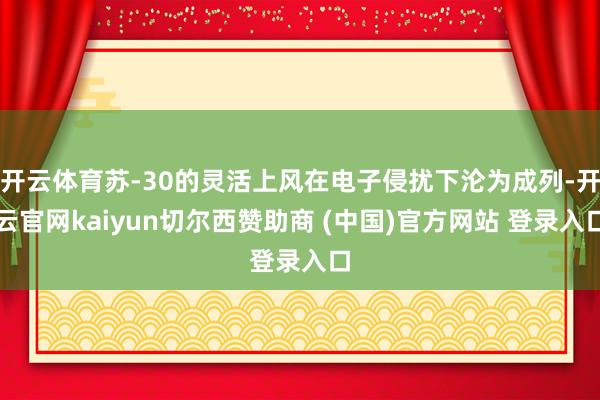 开云体育苏-30的灵活上风在电子侵扰下沦为成列-开云官网kaiyun切尔西赞助商 (中国)官方网站 登录入口