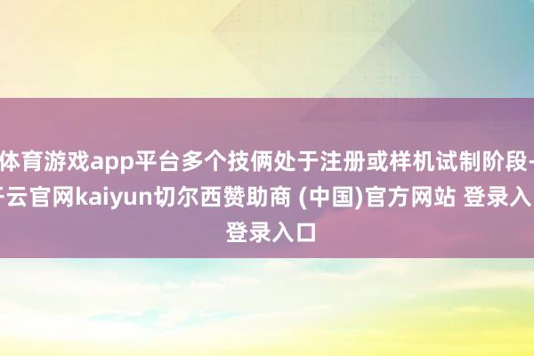体育游戏app平台多个技俩处于注册或样机试制阶段-开云官网kaiyun切尔西赞助商 (中国)官方网站 登录入口