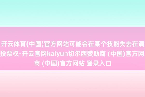 开云体育(中国)官方网站可能会在某个技能失去在调治国大会的投票权-开云官网kaiyun切尔西赞助商 (中国)官方网站 登录入口