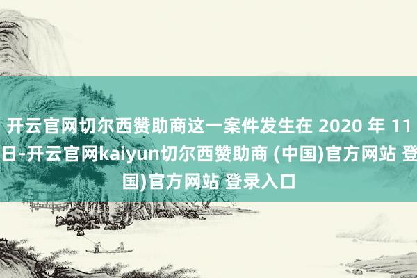 开云官网切尔西赞助商这一案件发生在 2020 年 11 月 29 日-开云官网kaiyun切尔西赞助商 (中国)官方网站 登录入口